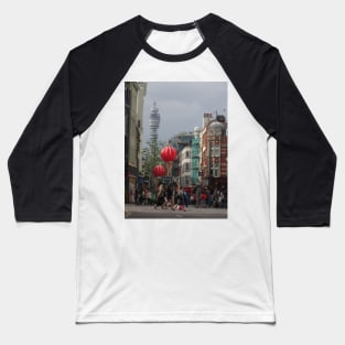 BT Tower From China Town, London Baseball T-Shirt